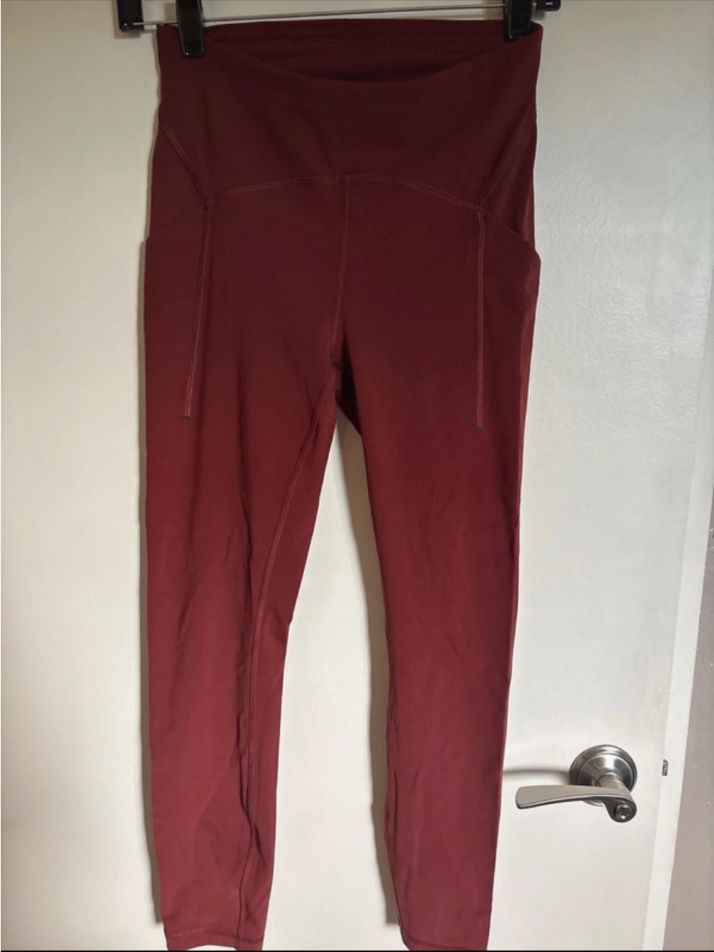 lululemon athletica High-Rise Burgundy Leggings with Side Pockets